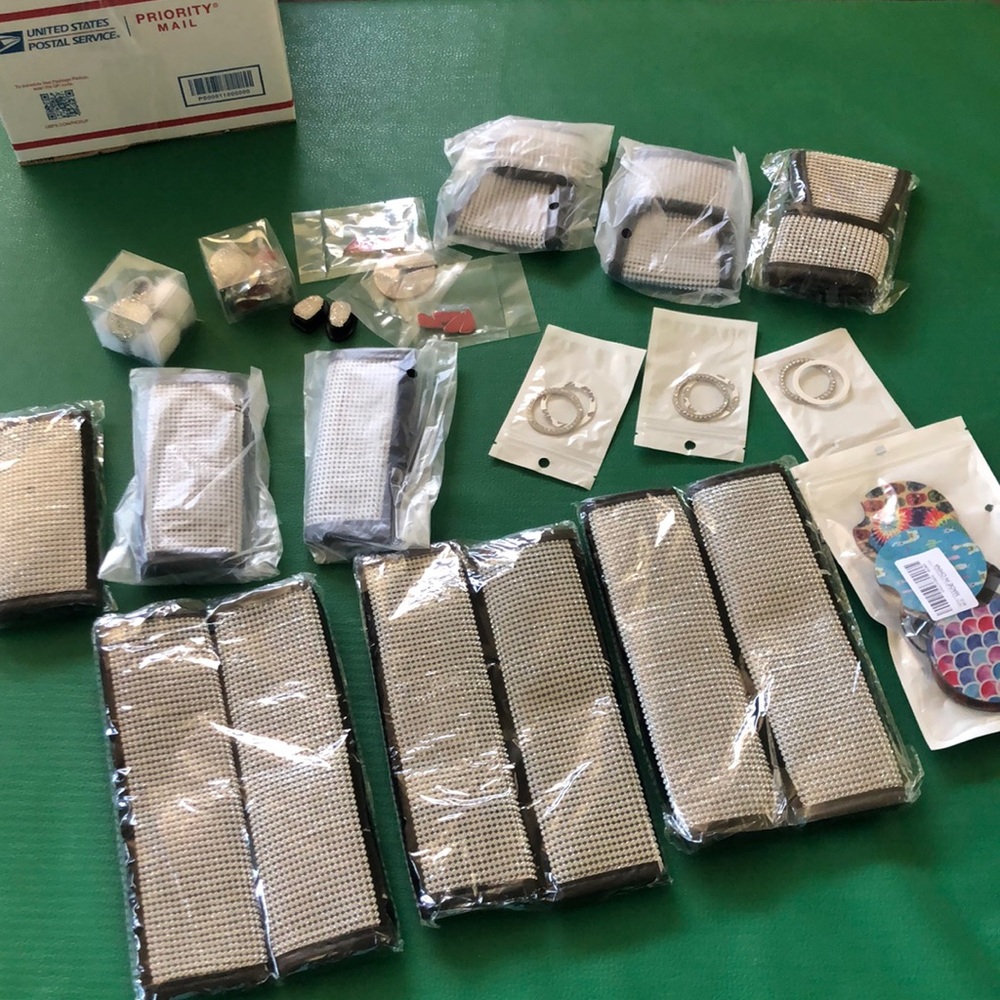 Car bling rhinestone seat belt accessories covers large lot